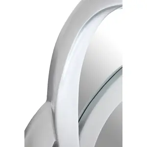 Interiors by Premier Silver Finish Elliptical Design Wall Mirror