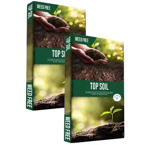 1 Bag (35 Litres) Top Soil Soil Bag With Essential Nutrients Perfect For Gardening, Lawn Dressing, Pots & Planters