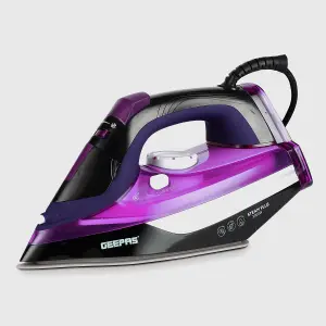 Geepas 3000W Steam Iron  2 in 1 Dry & Wet Steam Iron  Adjustable Temperature Control, Ceramic Soleplate