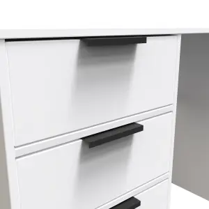 Madrid 4 Drawer Vanity in White Matt (Ready Assembled)