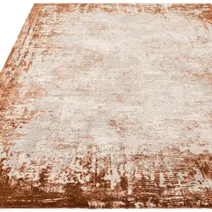 Terracotta Abstract Modern Easy to clean Rug for Dining Room Bed Room and Living Room-160cm X 230cm