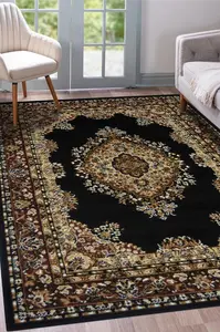 Maestro Collection Traditional Design Rug in Black  4470 B11