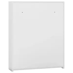 Berkfield Bathroom Mirror Cabinet White 60x15x75 cm MDF