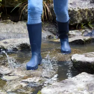 Verve Navy Women's Wellington boots, Size 4