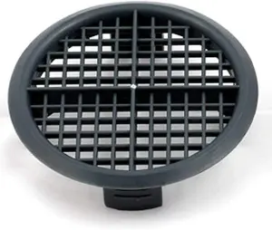 Pack of 3 fiXte 70mm Lattice Design Anthracite Grey Plastic Push in Circular Soffit Vents Roof Air Vents