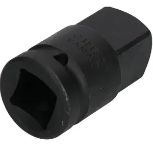 26mm Metric 3/4" or 1" Drive Deep Impact Socket 6 Sided With Step Up Adapter