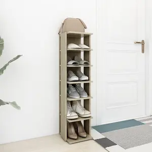 Berkfield Shoe Cabinet Sonoma Oak 27.5x27x102 cm Engineered Wood