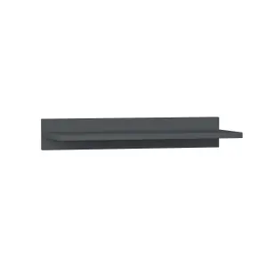 Decortie Simple Modern Floating Shelf Stylish Wall Shelf for Home Anthracite Grey 10cm Short