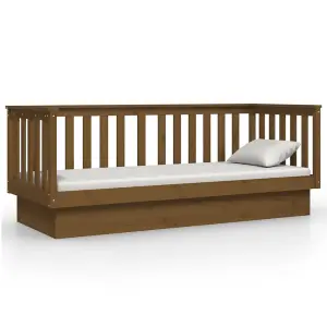 Berkfield Day Bed Honey Brown 75x190 cm Solid Wood Pine