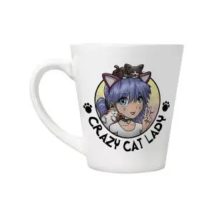 Grindstore Crazy Cat Lady Mug White (One Size)