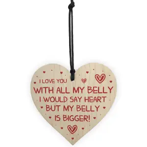 Gift For Boyfriend Girlfriend On Valentines Day Anniversary Wood Heart Funny Gift For Him Her