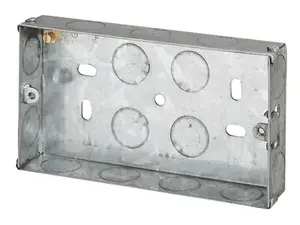 Dencon 2-Gang Metal Back Box for Safe Electrical Installations