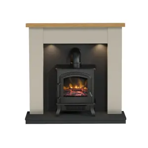 Be Modern Attley Black Freestanding Electric Stove suite