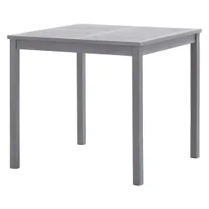 Berkfield Garden Table Grey 80x80x74 cm Solid Acacia Wood