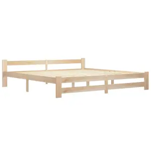 Berkfield Bed Frame Solid Pine Wood 200x200 cm