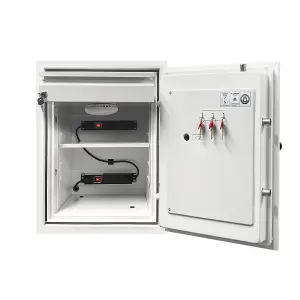 Phoenix Battery Fighter BS0441K Size 1 Battery Storage & Charging Safe with Key Lock