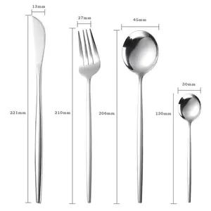 Luch 24 Piece Stainless Steel Cutlery Set , Service for 6