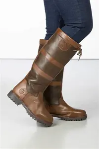 Rydale Ladies Tall Leather Boots - Tullymore - Oak 4 Regular Fit