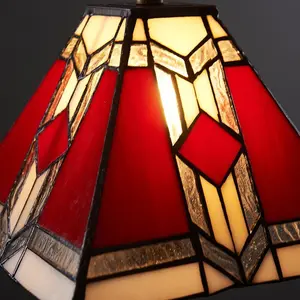 Schweizer Tiffany Style 39cm Table Lamp