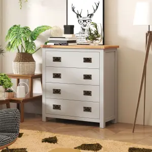 Argenta 4 Drawer Chest of Drawers Bras Drop Handle