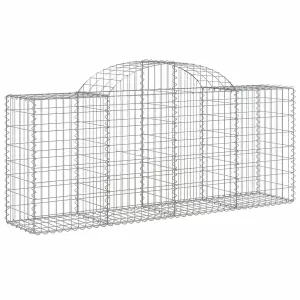 Berkfield Arched Gabion Baskets 50 pcs 200x50x80/100 cm Galvanised Iron