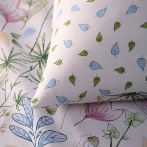 Kew Pink Duvet Cover Set Floral Bedding