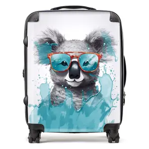 Splashart Koala In Glasses Suitcase - Large