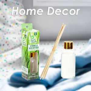 Citronella Reed Diffuser 30ml Outdoor Natural Insect Repellent, Summer Evening  8cm