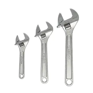 Silverline Adjustable Wrench Set 3pce WR03 Hand Tools 150, 200 & 250mm