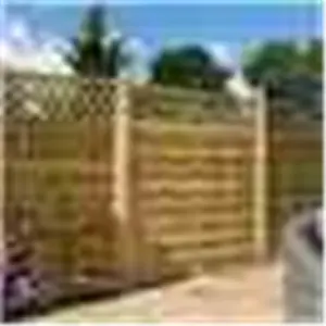 3 x 6 Pressure Treated Lattice Infill Flat Screen Gate