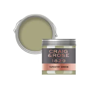 Craig & Rose 1829 Tapestry Green Chalky Emulsion paint, 50ml