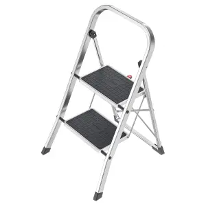 Hailo K60 Aluminium Folding Step Stool - 2 Steps