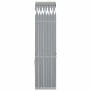 Log Holder Light Grey 80x45x190 cm Galvanised Steel