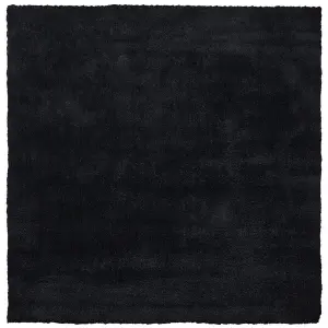 Shaggy Area Rug 200 x 200 cm Black DEMRE