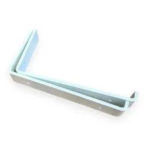 Heavy Duty Shelf Brackets for Scaffold Board Shelving - Shelves Support Industrial Rustic Style (White, 225mm UP)