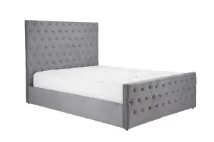 Birlea Marquis Double Ottoman Bed Grey