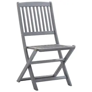 Berkfield Folding Outdoor Chairs 6 pcs Solid Acacia Wood