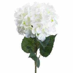 UK Homeliving Single White Hydrangea