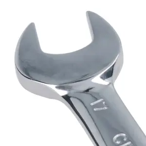 17mm Stubby Ratchet Combination Spanner Metric Wrench 72 Teeth SPN10