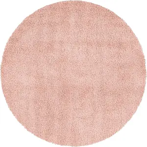 Rose Pink Thick Shaggy Rug - California