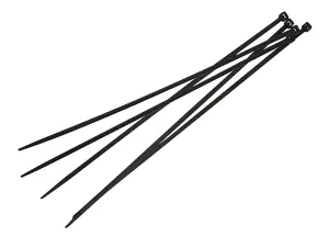 Faithfull Cable Ties Black 4.8 x 300mm (Pack 100) FAICT300B