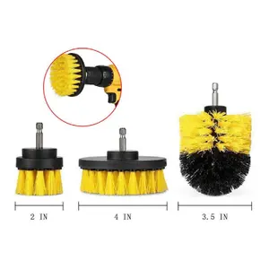 3PC Cleaning Brush Cleaner Drill Tool Electric Power Scrubber Kitchen Bath Car