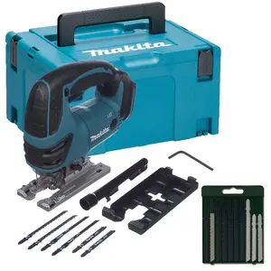 Makita DJV180ZJ 18v Jigsaw LXT Lithium Cordless +16 Blades + Makpac Case DJV180Z