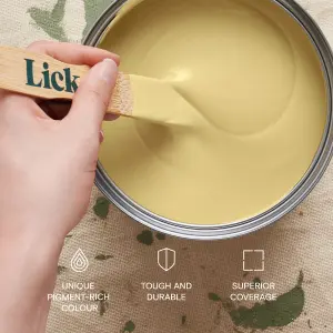 Lick Yellow 08 Matt Emulsion paint, 2.5L