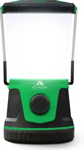 Voyager LED Camping Lantern  1500 Lumen Camping Light Lamp, Up to 40 Hours Battery Perfect Emergency Lantern, Hiking ,Dark Green