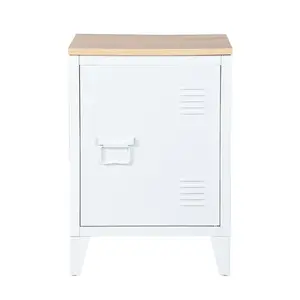 Mira Bedside Table White