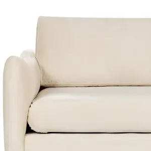 3 Seater Velvet Sofa Light Beige VINTERBRO