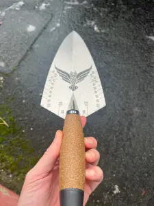 Crompton Bricklaying Trowel 11" Philadelphia Cork Handle (Personally Engraved)