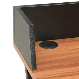 Berkfield Desk Black and Brown 80x50x84 cm