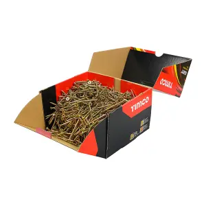 Timco - Velocity Premium Multi-Use Screws - PZ - Double Countersunk - Yellow (Size 5.0 x 70 - 1000 Pieces)